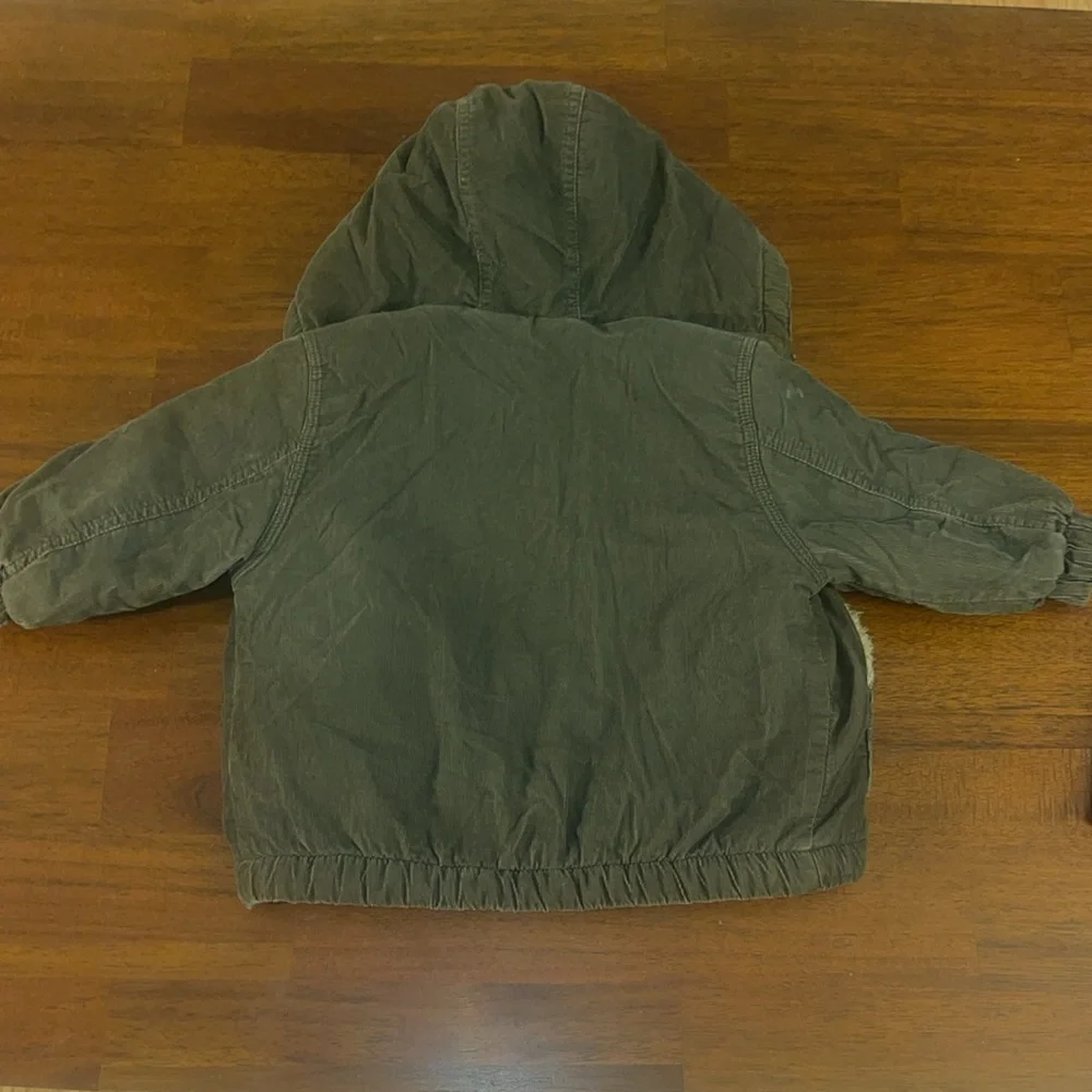 Baby Gap Lot -Boys Faux Fur lined jacket & 1/4 zip sweater. 18-24 months…